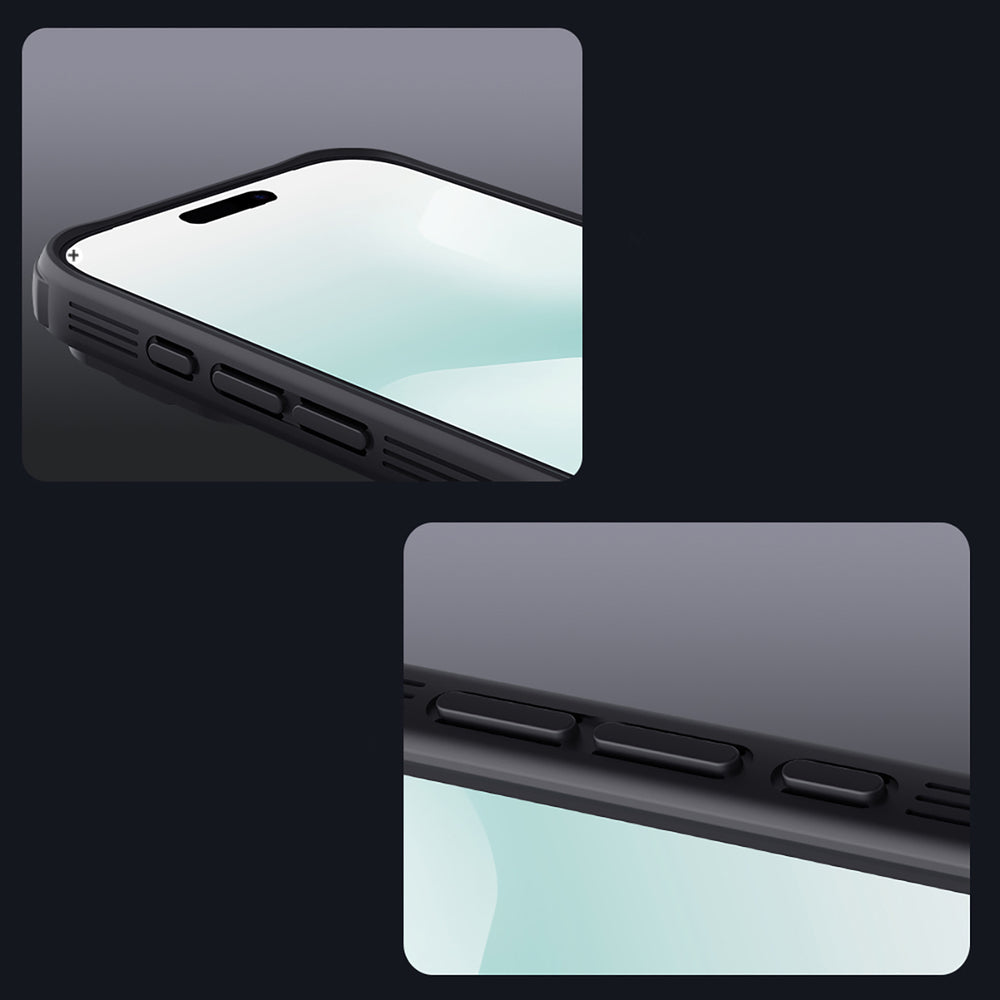 Nillkin CamShield Pro MagSafe Kompatibel Case til iPhone 17 Pro Max - Transparent sort