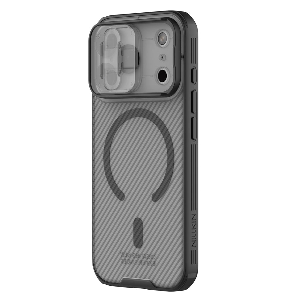 Nillkin CamShield Pro MagSafe Kompatibel Case til iPhone 17 Pro Max - Transparent sort