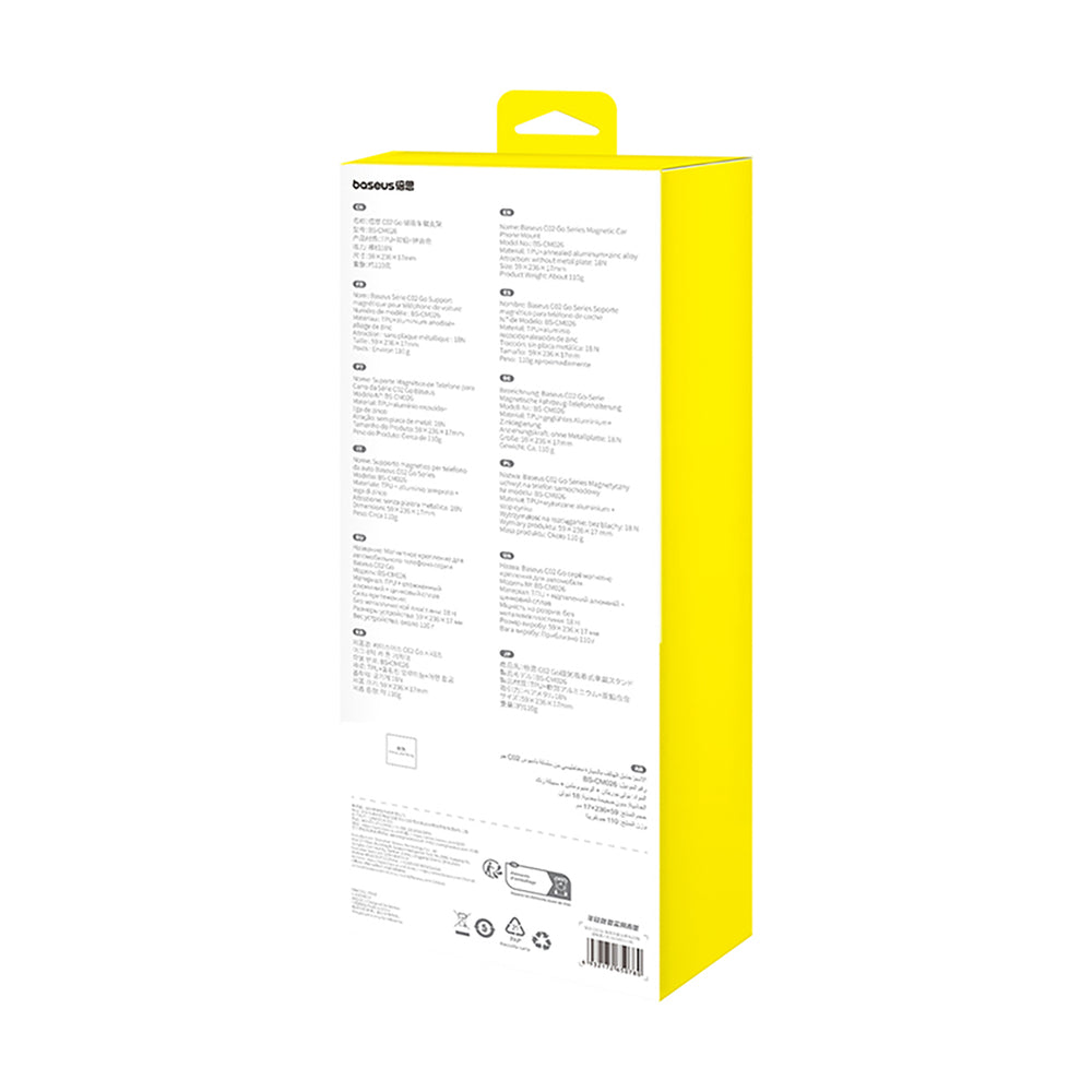 Baseus C02 Go Series MagSafe Kompatibel Dashboard Mount - sort