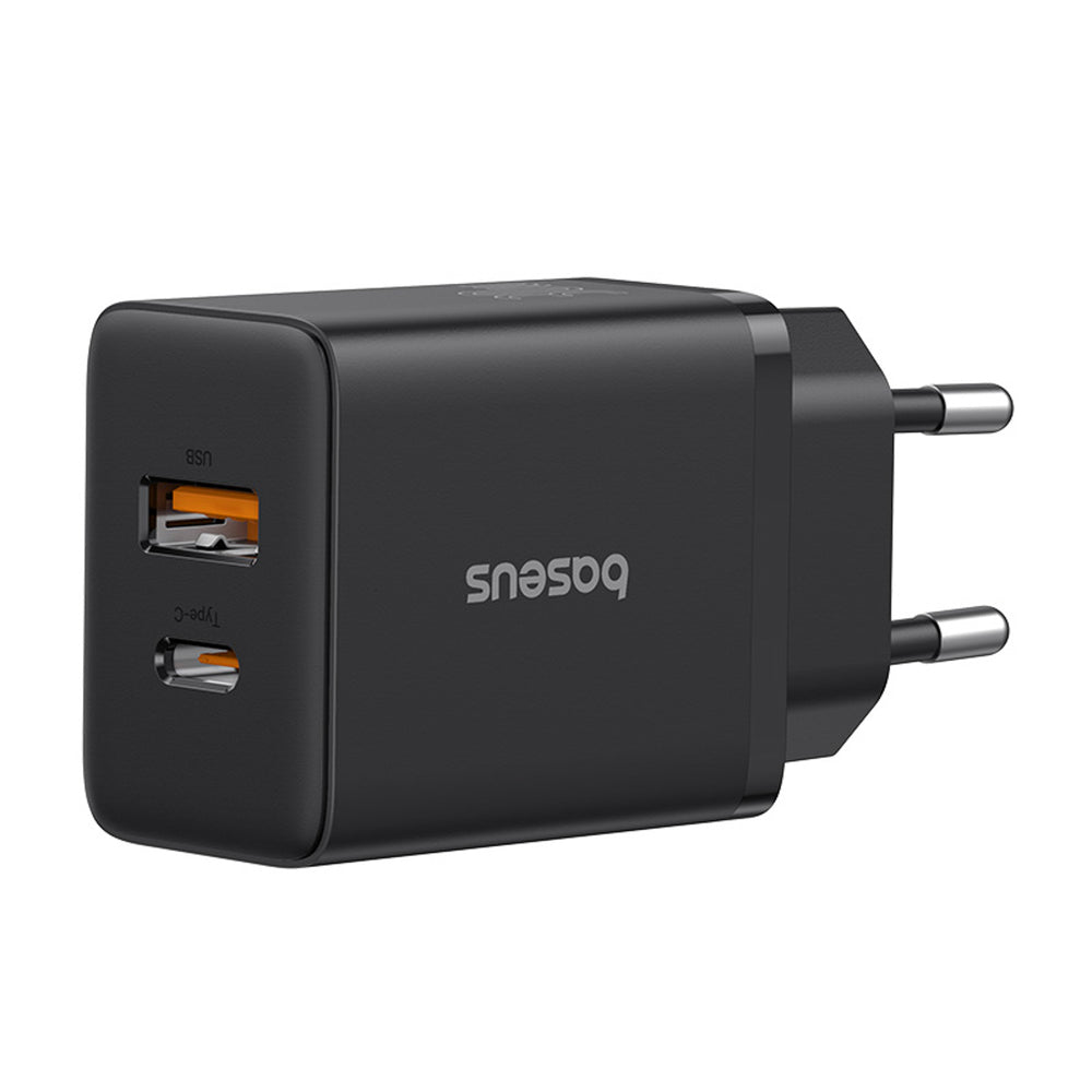 Baseus Cube Pro 30W USB-C USB-A Wall Charger - Black