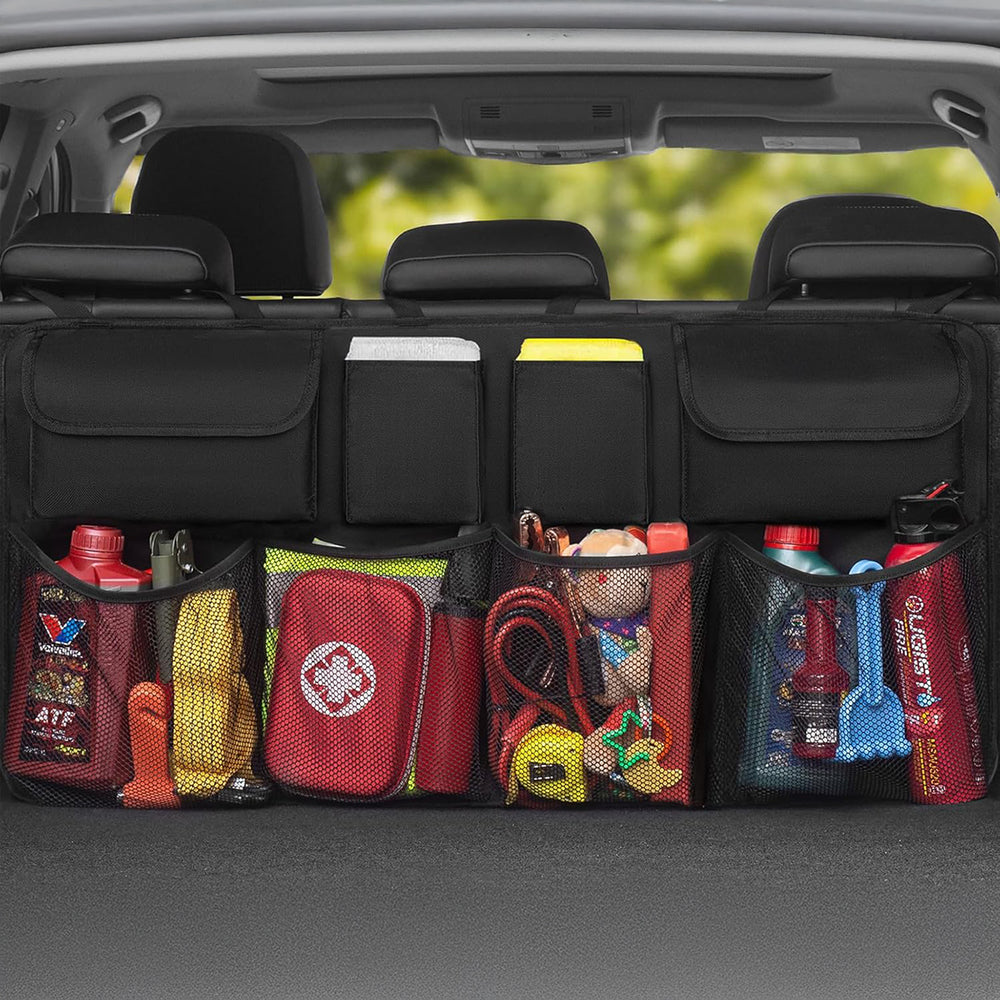 Wozinsky Large Car Organizer til bagsæde Bagstøtte og bagagerum - sort