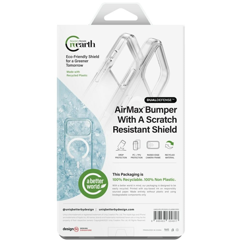 Uniq Clario Magclick opladningsfoder til iPhone 17 Pro - Orange