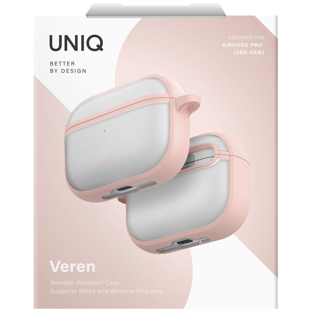 Uniq Veren-kasse til AirPods Pro 3 - pink