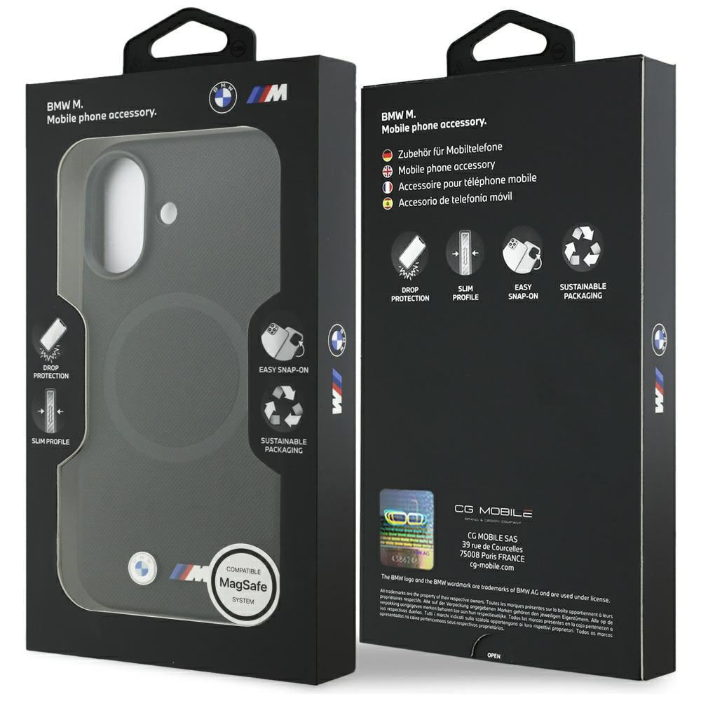 BMW M FW Metal Logo MagSafe Case til iPhone 17 - sort
