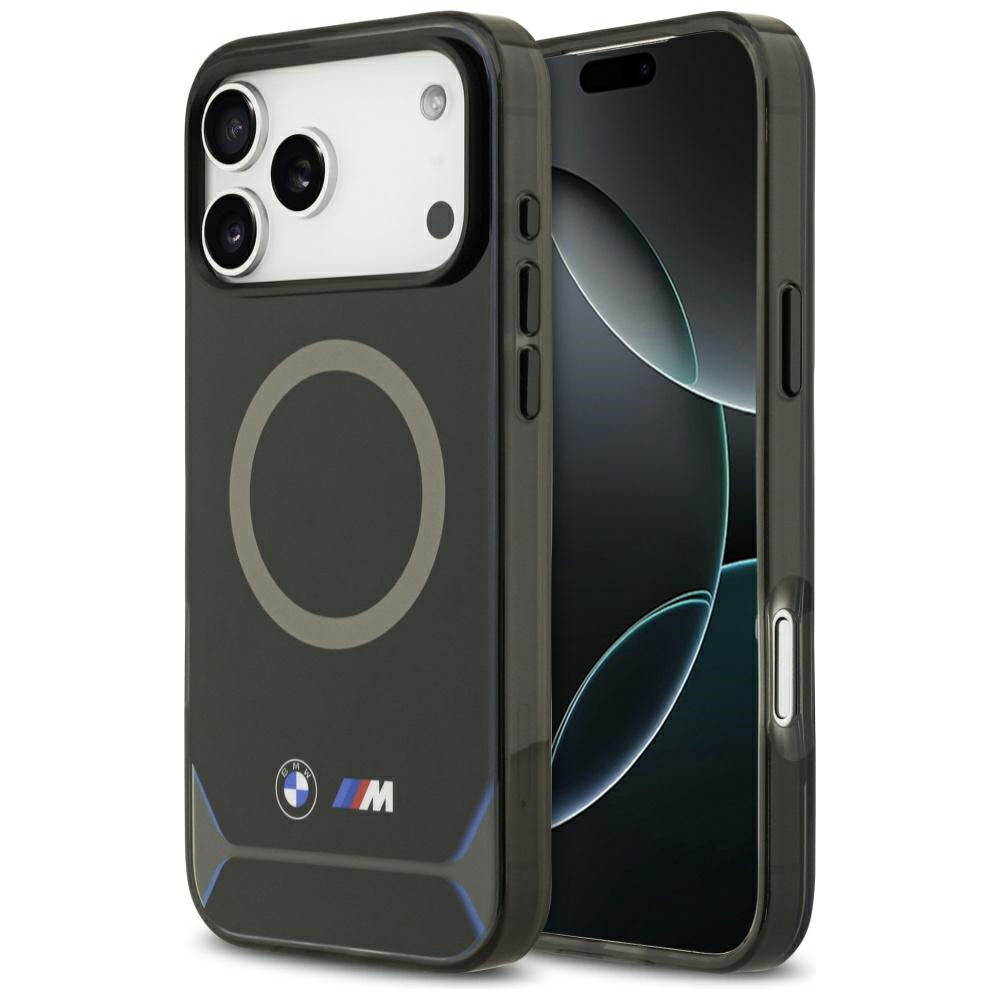 BMW M IML Metal Buttons & Logo MagSafe Case til iPhone 17 Pro Max - Blå