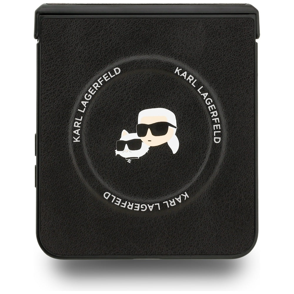 Karl Lagerfeld Karl & Choupette Pins MagSafe Case til Samsung Galaxy Z Flip 7 - sort