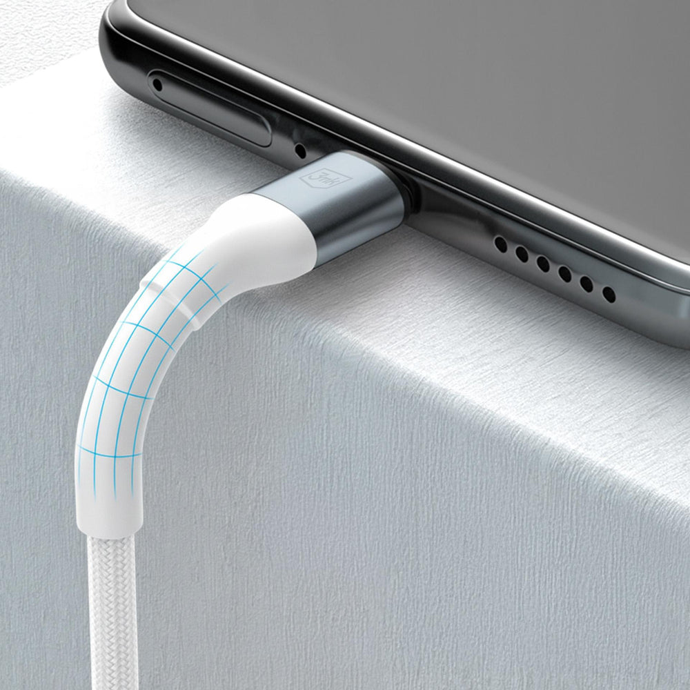 3mk Hyper Cable N-SERIES USB-A / USB-C 1m 9V/2A 18W / white