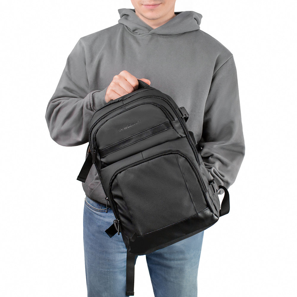 Wozinsky WPW-20L Rejsesæk med bærbar lomme 40x20x25 cm til bagagerummet - sort
