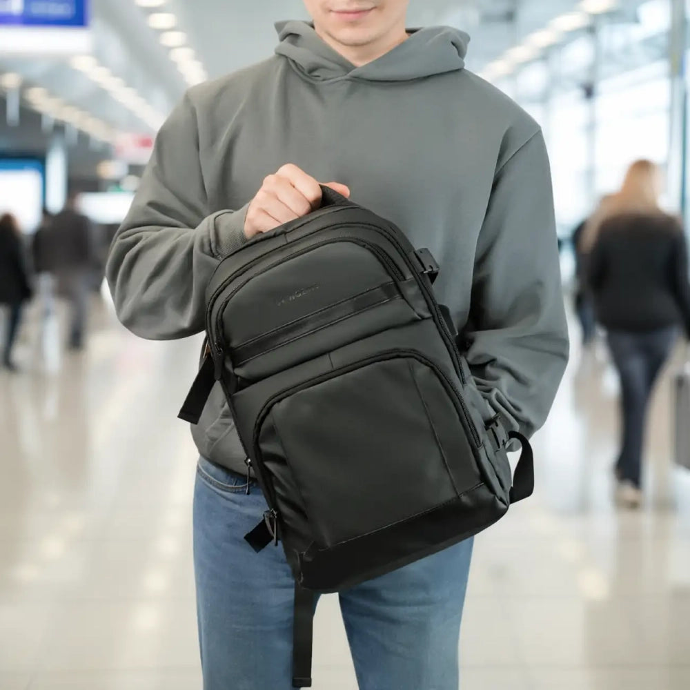 Wozinsky WPW-20L Rejsesæk med bærbar lomme 40x20x25 cm til bagagerummet - sort