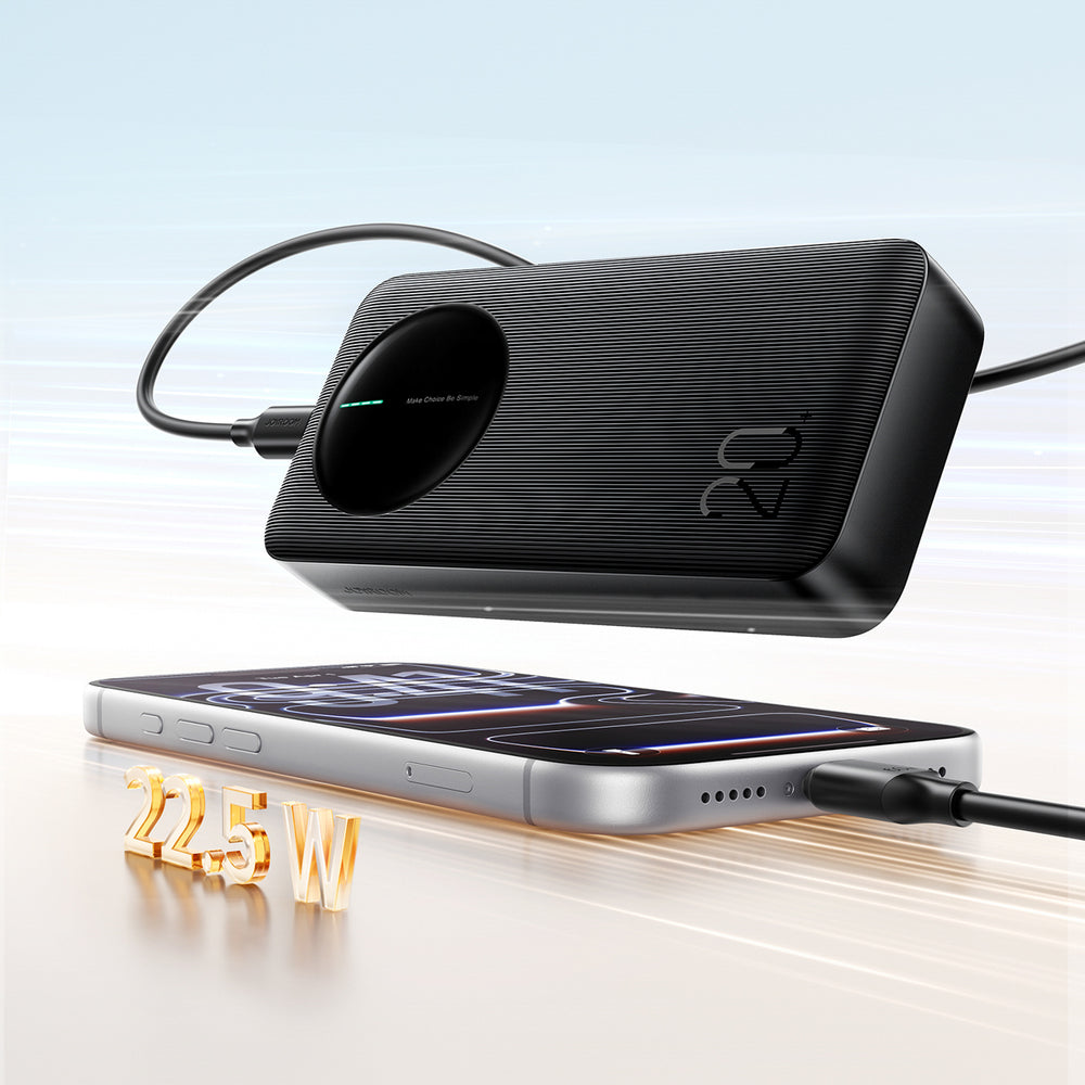 Joyroom JR-PBF14 Pro Powerbank 22.5W 20000mAh med Digital Display 2x USB-A 1x USB-C - sort