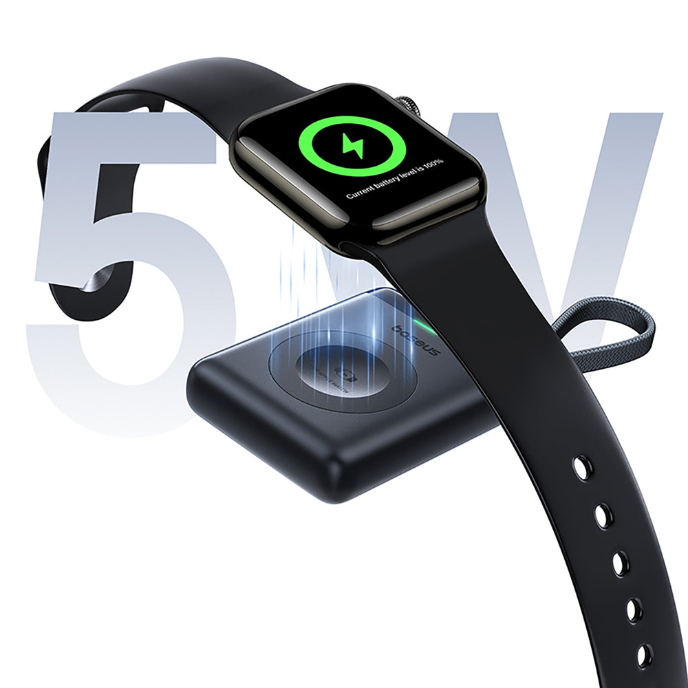 Baseus EnerFill FW11 5W Power Bank for Apple Watch with Built-in Cable - Black