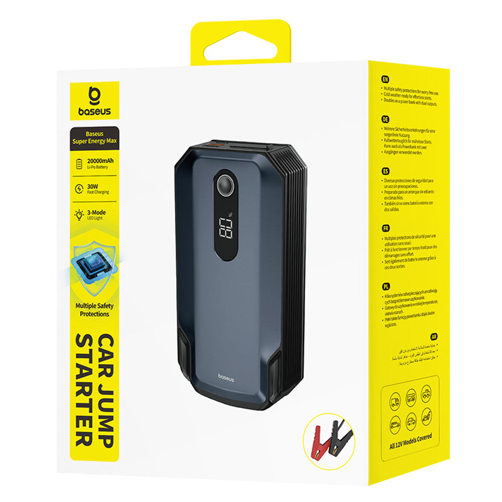 Jump starter Baseus Super Energy Max 20000mAh - sort