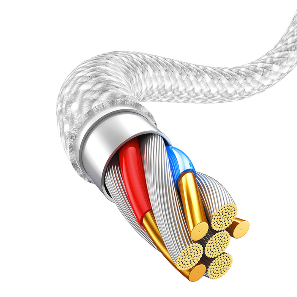 Baseus Dynamic Series 2.4A USB-A - Lightning kabel 1m - hvid