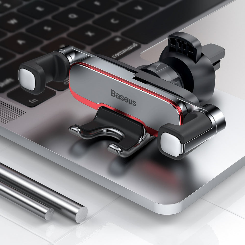 Baseus Lateral Gravity Car Holder - Silver