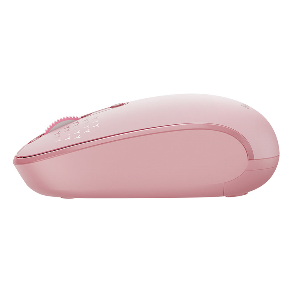 Baseus F01B 2.4GHz trådløs mus + Bluetooth 3.0 + 5.0 - Pink