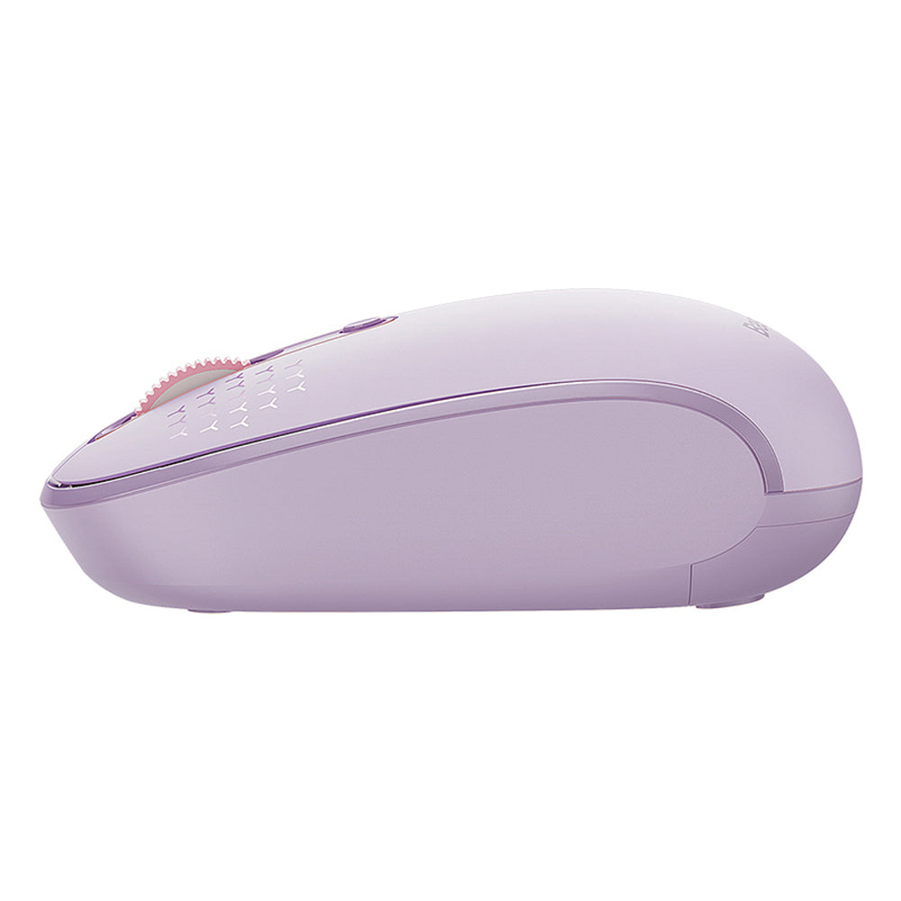 Baseus F01B 2.4GHz trådløs mus + Bluetooth 3.0 + 5.0 - Purple