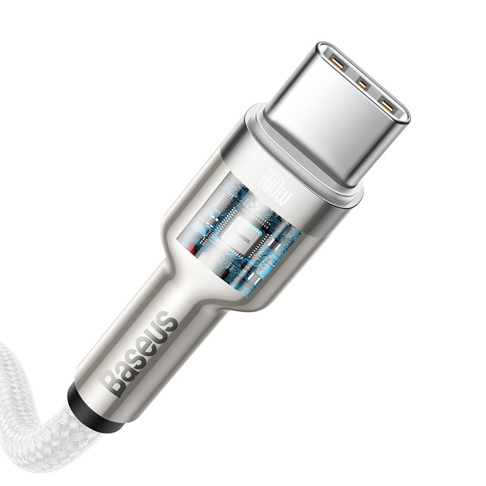 Baseus Cafule Metal 100W USB-C - USB-C Cable 2m - White