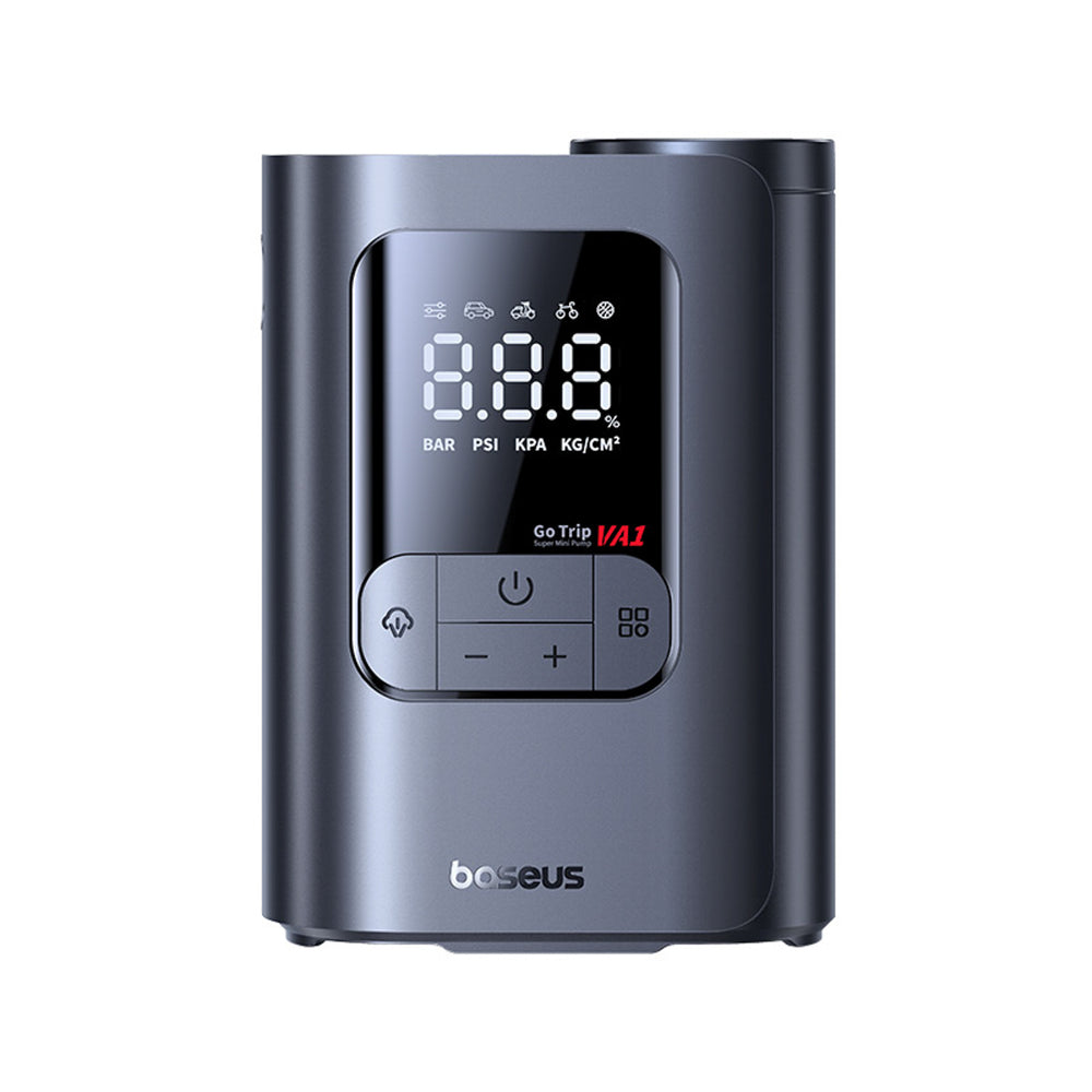 Baseus GoTrip VA1 Super Mini Wireless Air Compressor with 3 Tips - Black