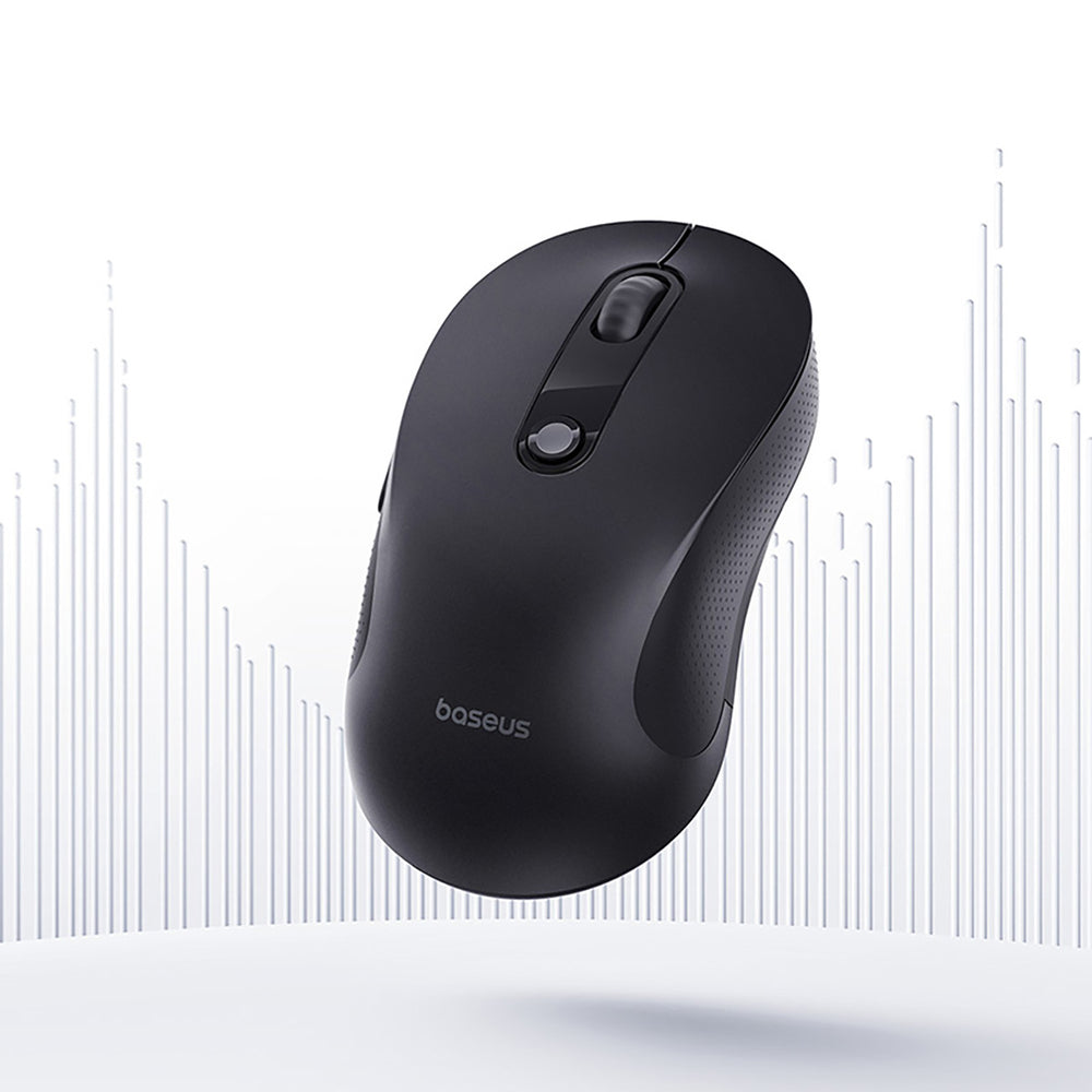Baseus F02 Wireless Ergonomic Bluetooth Mouse - Black