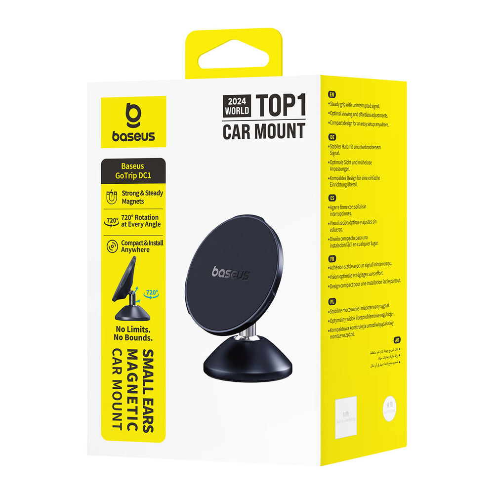 Baseus GoTrip DC1 Magnetic Holder Compatible with MagSafe for Windshield/Dashboard - Black