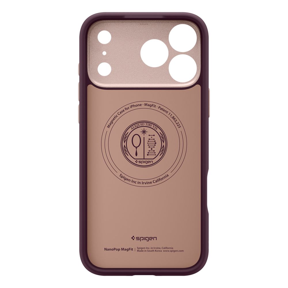 Spigen Nano Pop Mag MagSafe fodtøj til iPhone 17 Pro - burgundy