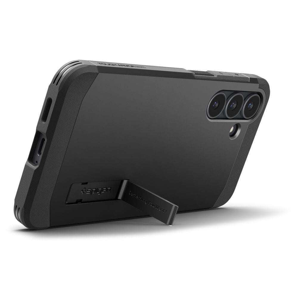 Spigen Tough Armor Mag MagSafe Case til Samsung Galaxy S25 FE - sort og gul