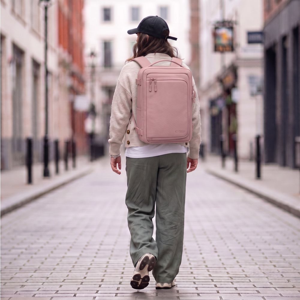 Tech-Protect Defender S50 Backpack for Ryanair & Wizzar, 20L Laptop - Pink
