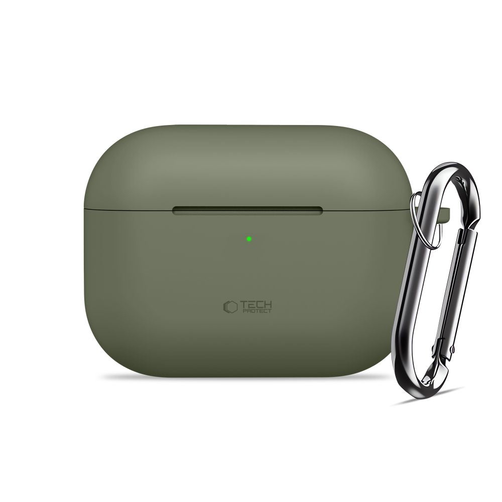 Tech-Protect Silicone Hook Case til AirPods Pro - Olive