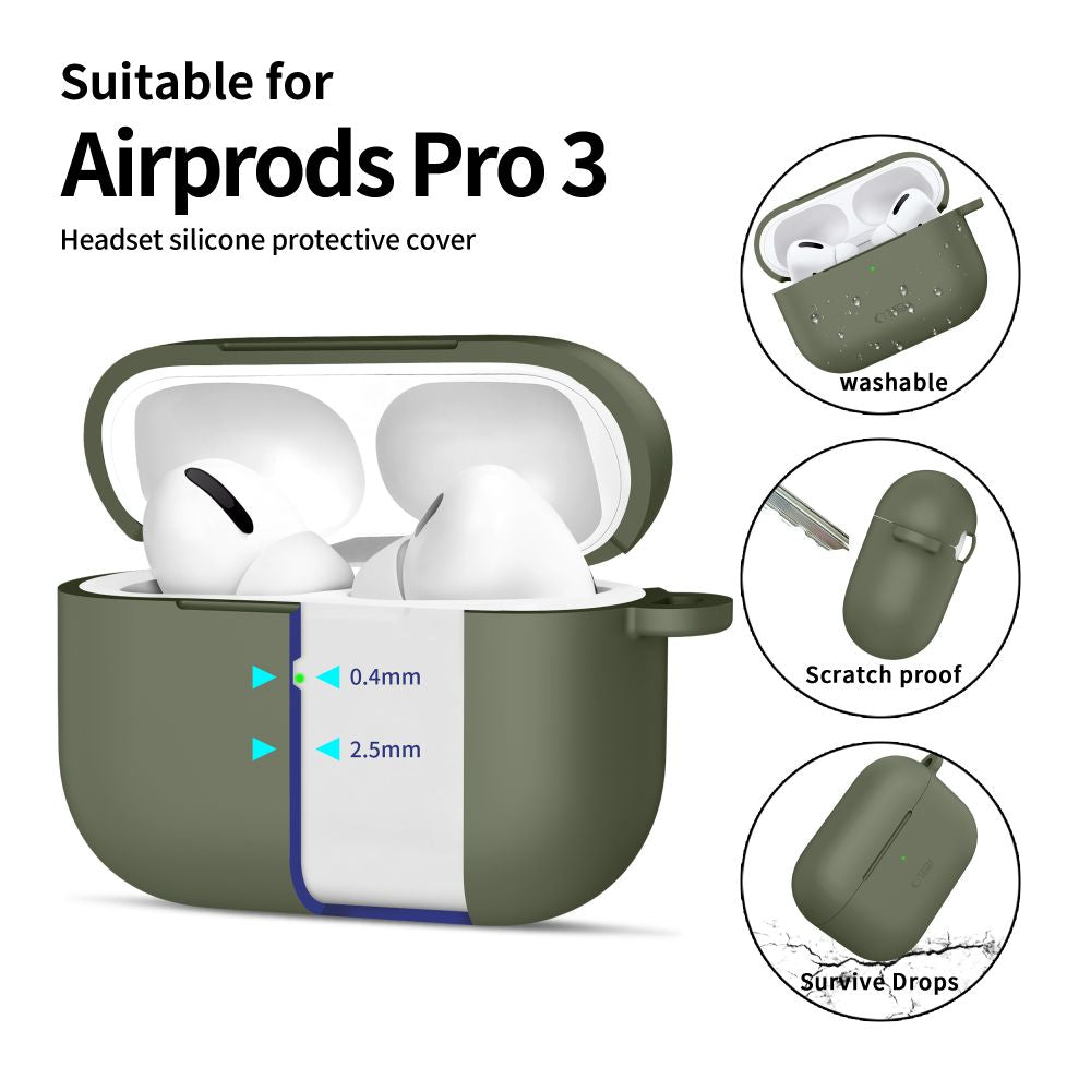 Tech-Protect Silicone Hook Case til AirPods Pro - Olive