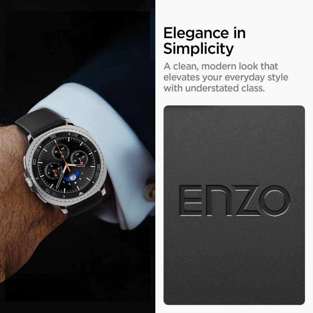 Spigen Enzo Strap til Samsung Galaxy Watch 40/44/46 mm - sort