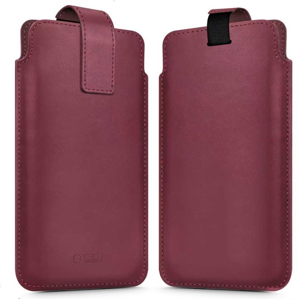 Tech-Protect SM65-kasse til 6.0-6.9" smartphones - burgundy