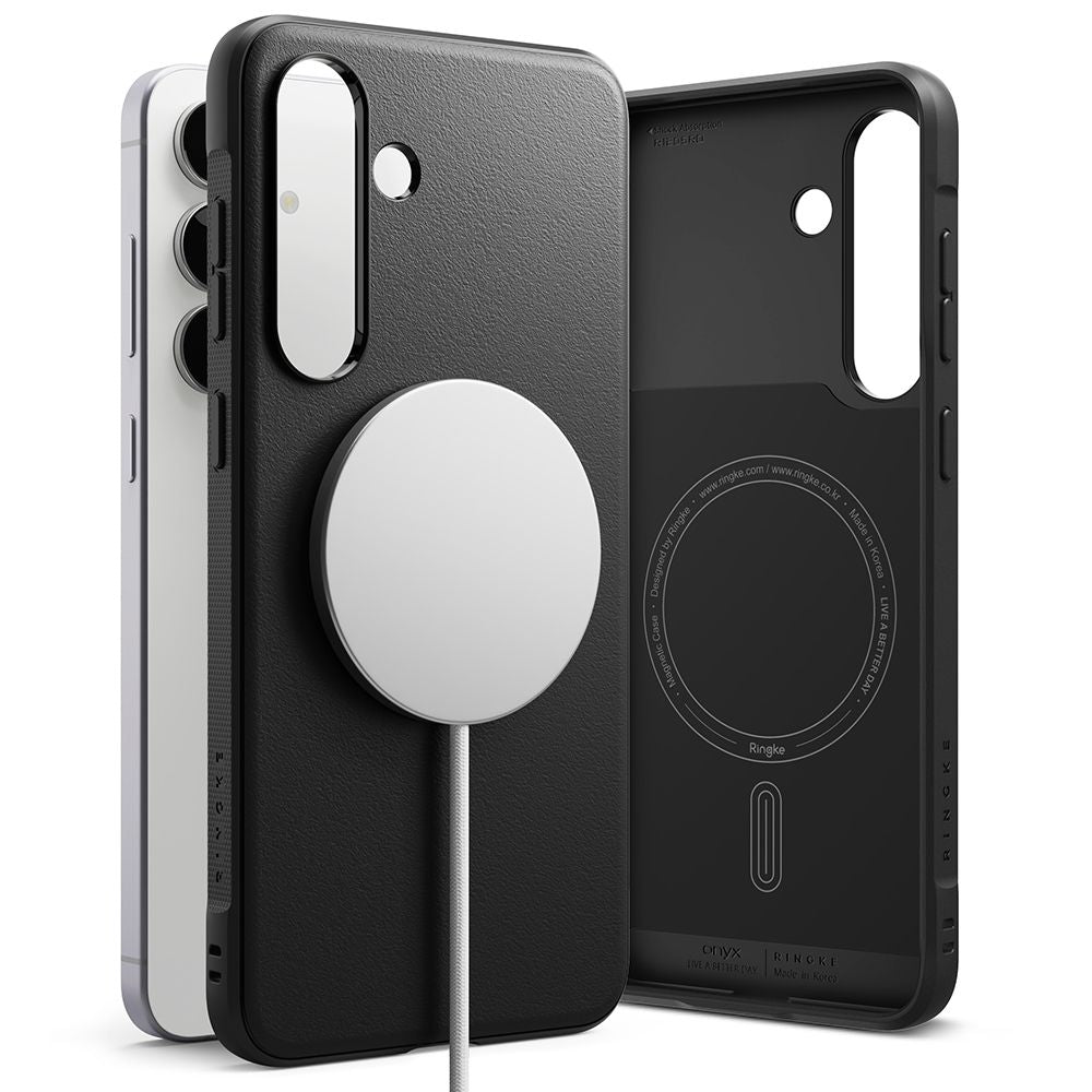 Ringke Onyx Magnetic MagSafe Case til Samsung Galaxy S25 FE - sort
