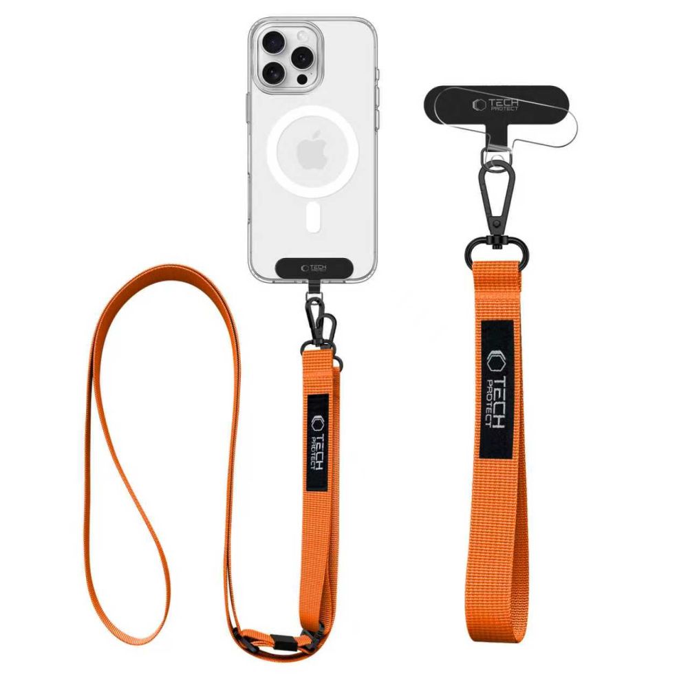 Tech-Protect C6S Rope Crossbody Leash - orange
