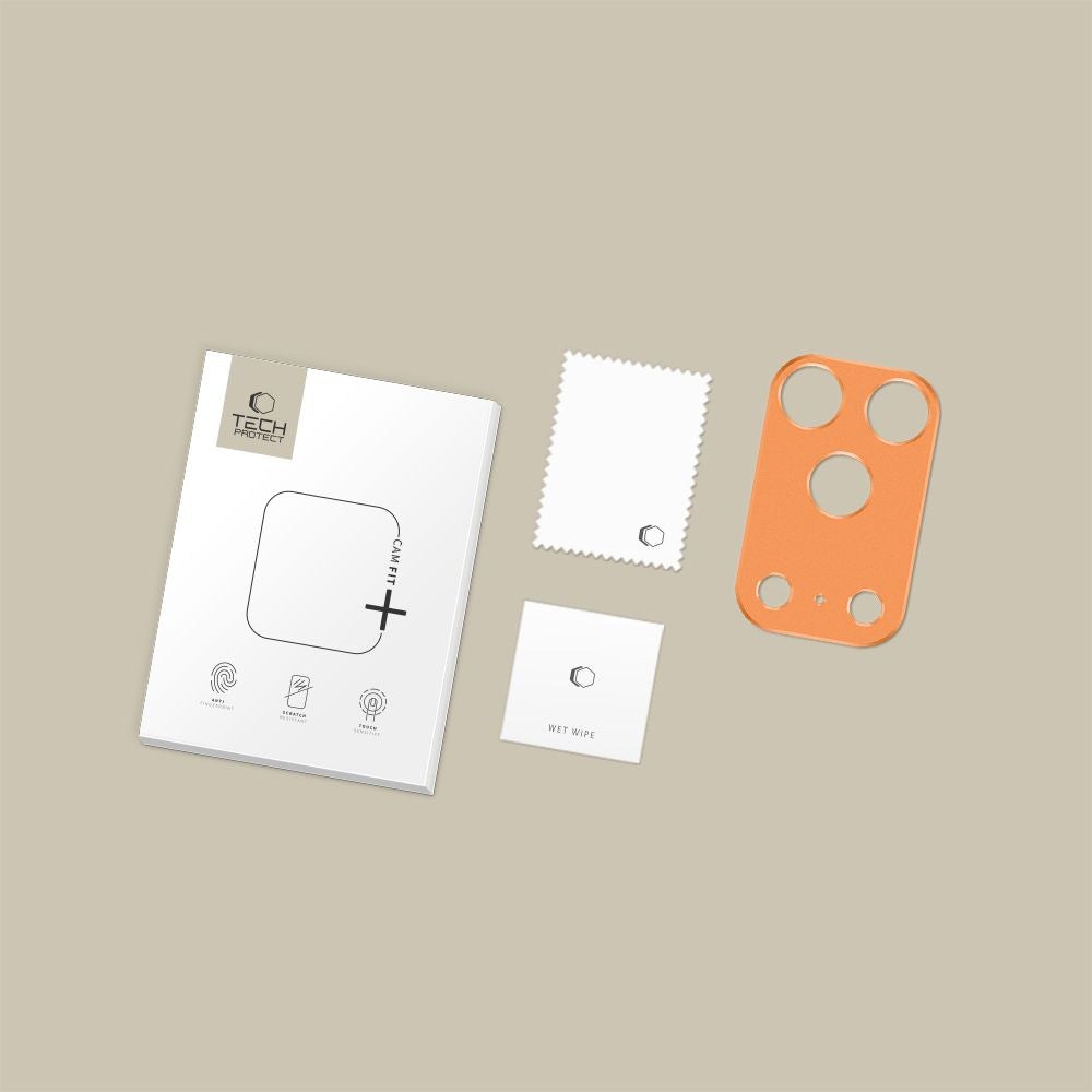 Tech-Protect Camalloy Fit+ Kamera Cover til iPhone 17 Pro - Orange