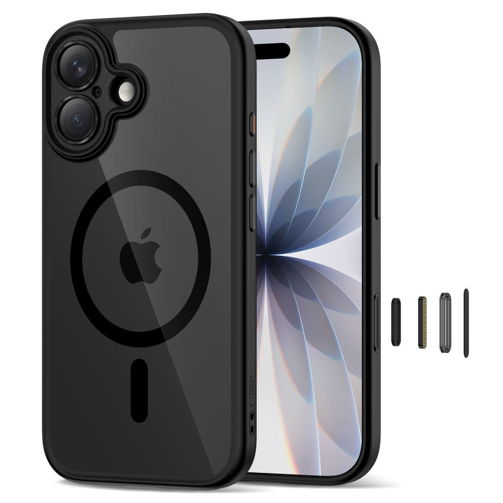 Tech-Protect Magpeak Magsafe CC Case til iPhone 17 - Clear Black