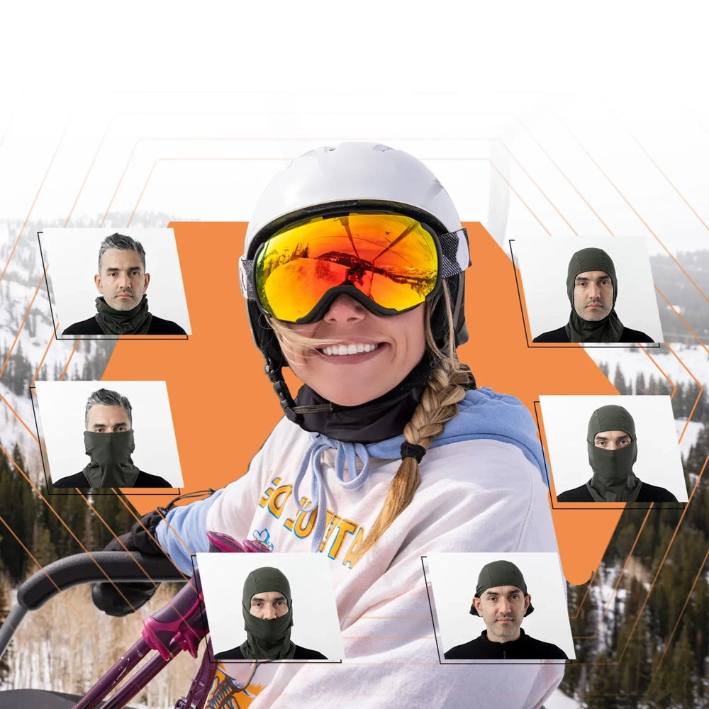 Qunature 13230023011 ski balaclava cykel motorcykel balaklava størrelse L - sort