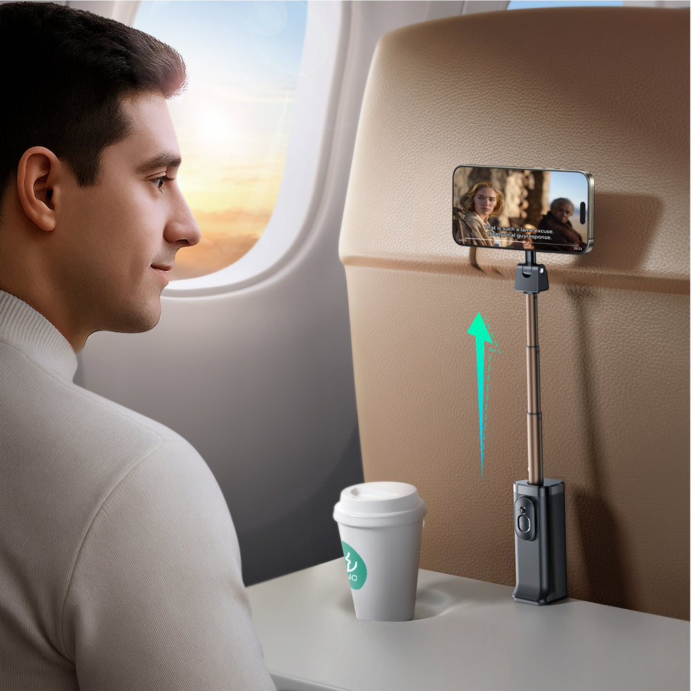 Joyroom JR-ZS509 MagSafe Compatible Selfie Stick with Bluetooth - Black