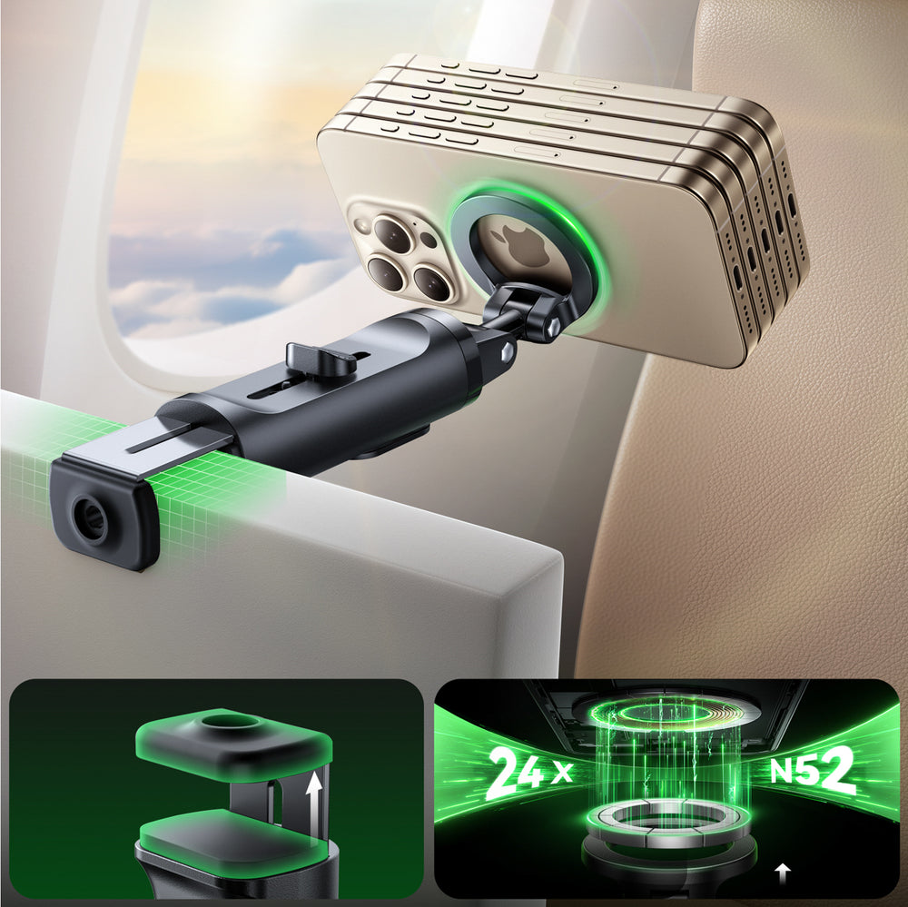 Joyroom JR-ZS509 MagSafe Compatible Selfie Stick with Bluetooth - Black