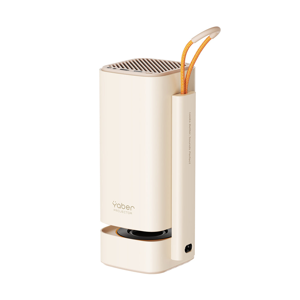 Yaber T1 Pro Portable Ultra-Compact Foldable LCD Projector FullHD 1080p - Beige