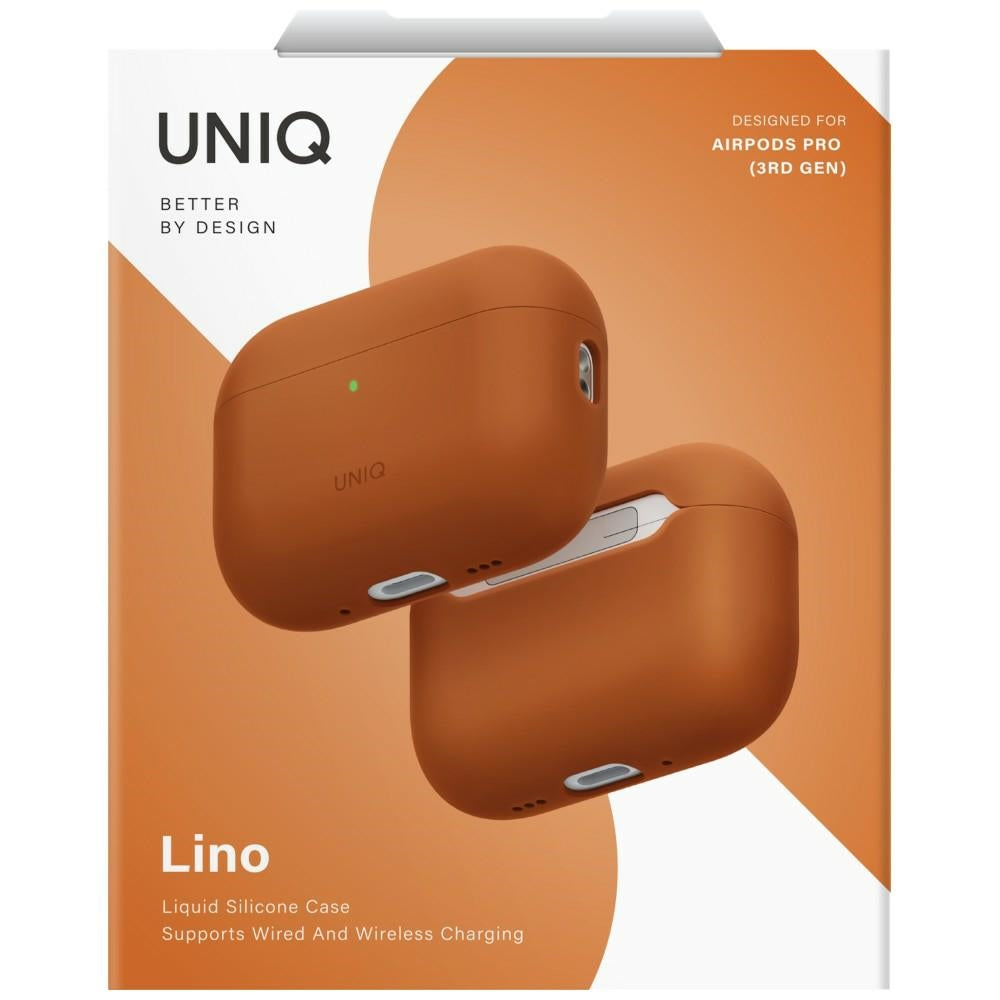Uniq Lino Silicone Case til AirPods Pro 3 - Orange