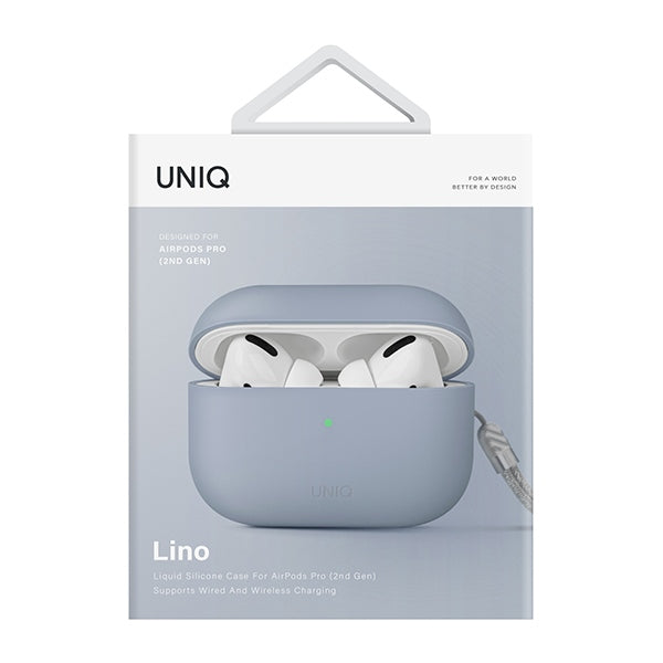Uniq Lino Silicone AirPods Pro 2 Case - Blå