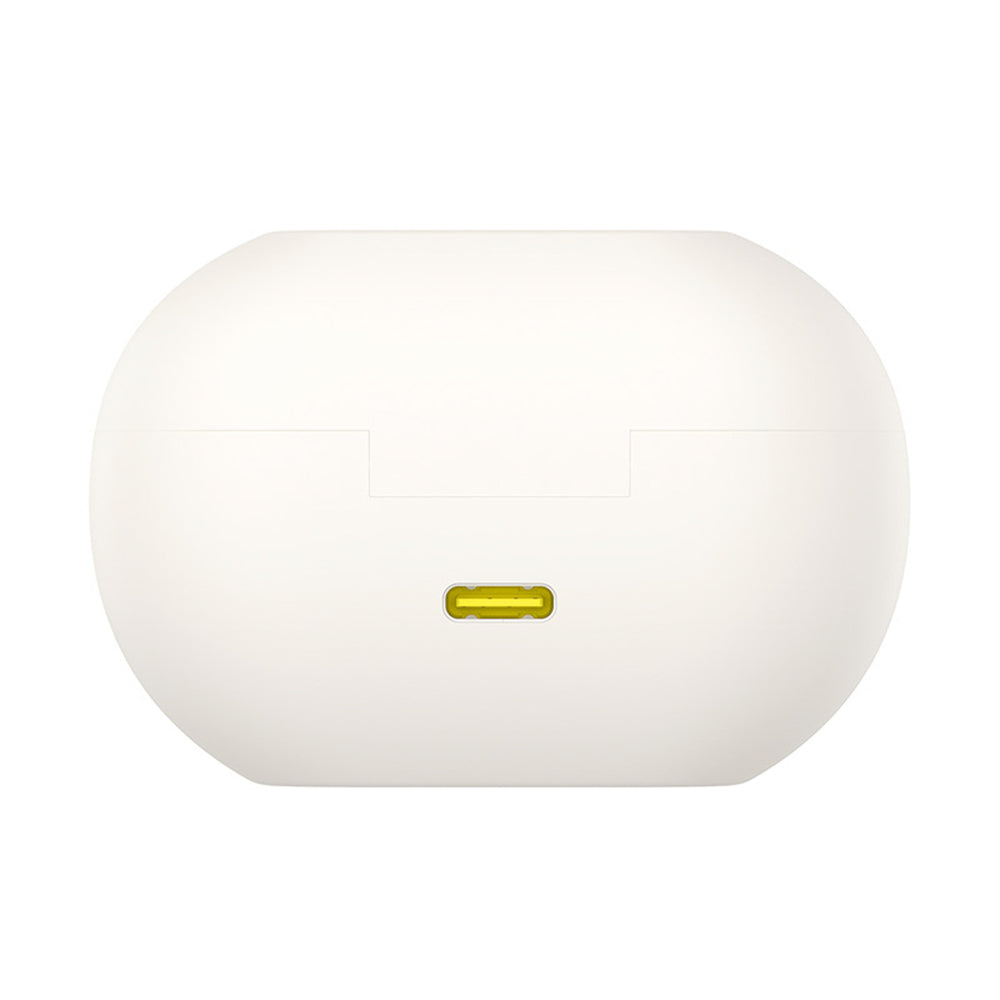 Baseus Bass 15 Clip OWS Wireless Headphones with Baseus Simple USB-C 3A 30cm Cable - White