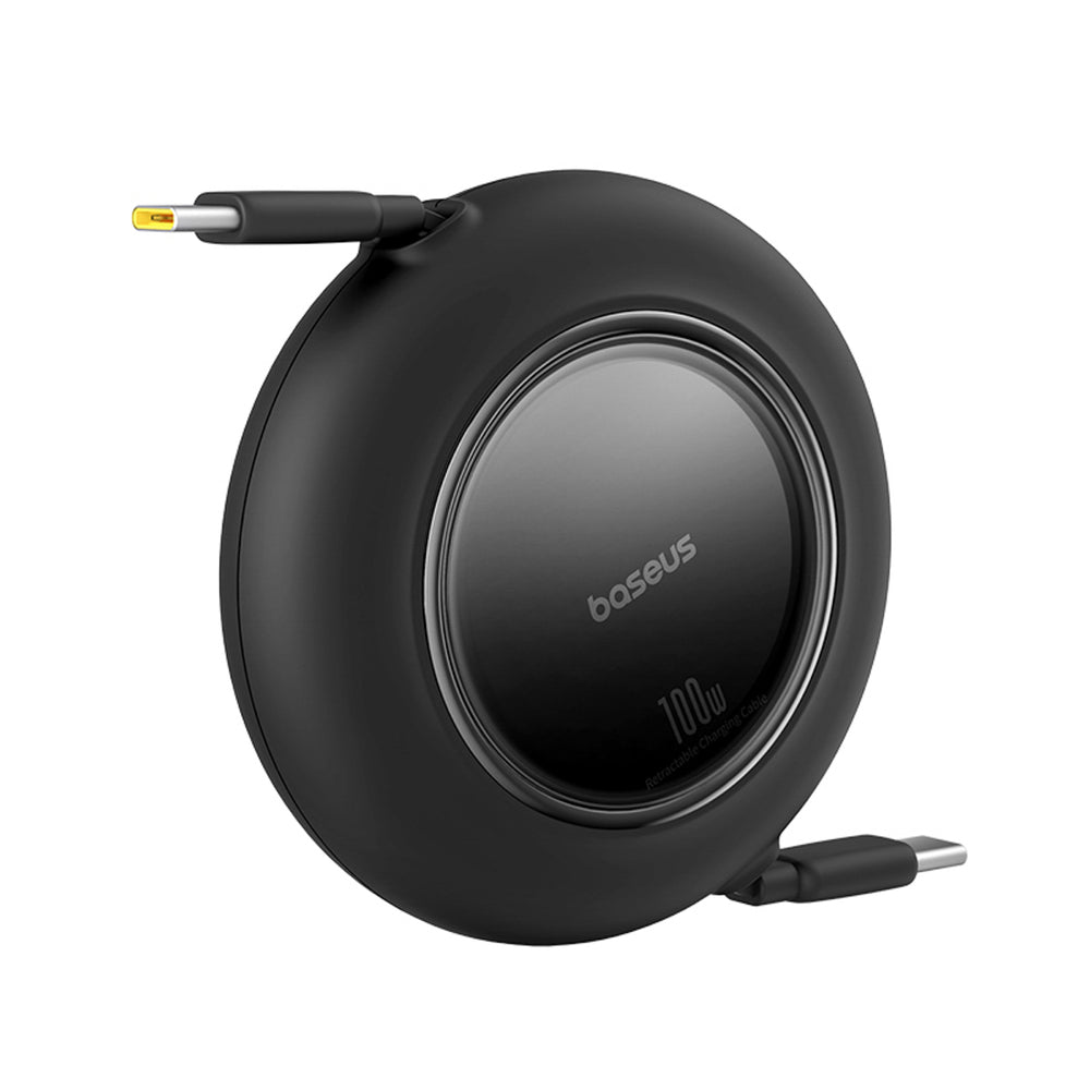 Baseus Free2Pull Mini 100W Retractable USB-C-kabel - USB-C 2m - sort