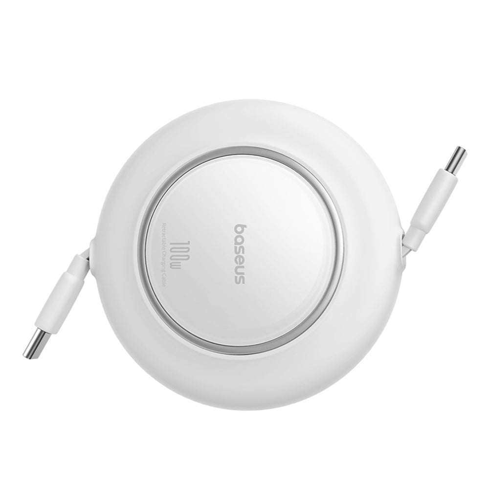 Baseus Free2Pull Mini 100W Retractable USB-C Cable - USB-C 2m - White