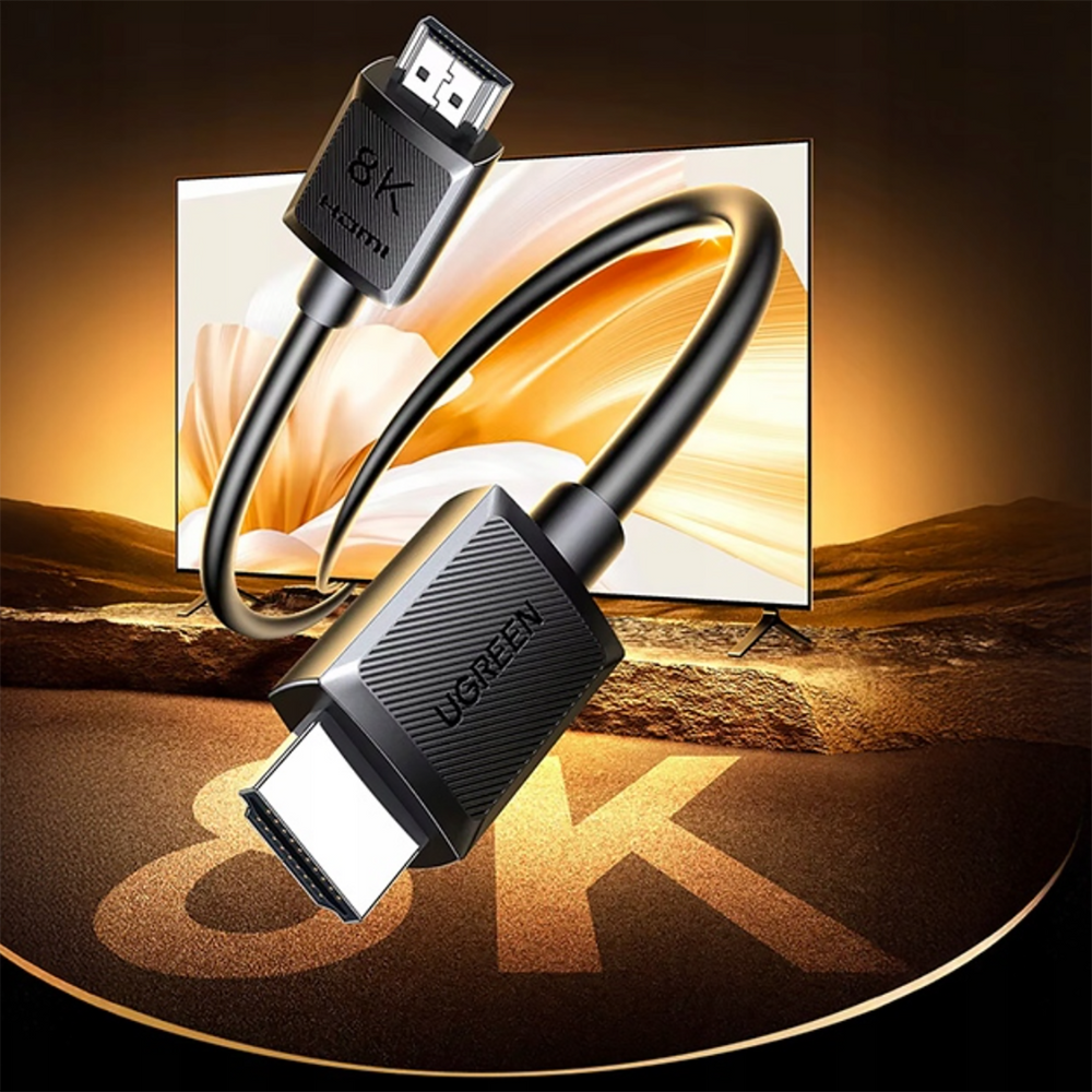 Grøn 4K HDMI-kabel 1,5 m - sort