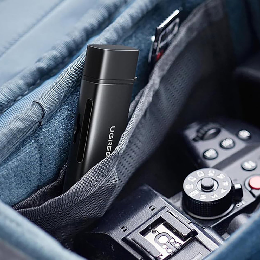 Ugreen 2in1 USB-C / USB-A SD 4.0 UHS-II kortlæser - sort