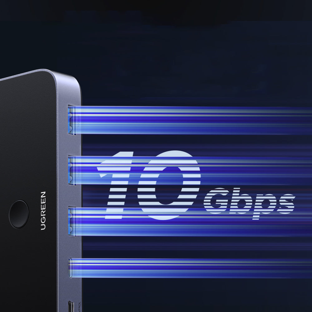 Ugreen switch USB-C USB-A 10Gb/s - grå