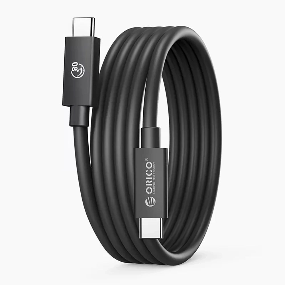Orico USB4 Thunderbolt 5 Cable 80Gbps 240W USB-C to USB-C 1m - Black