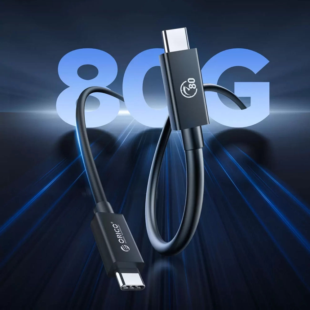 Orico USB4 Thunderbolt 5 Cable 80Gbps 240W USB-C to USB-C 1.5m - Black