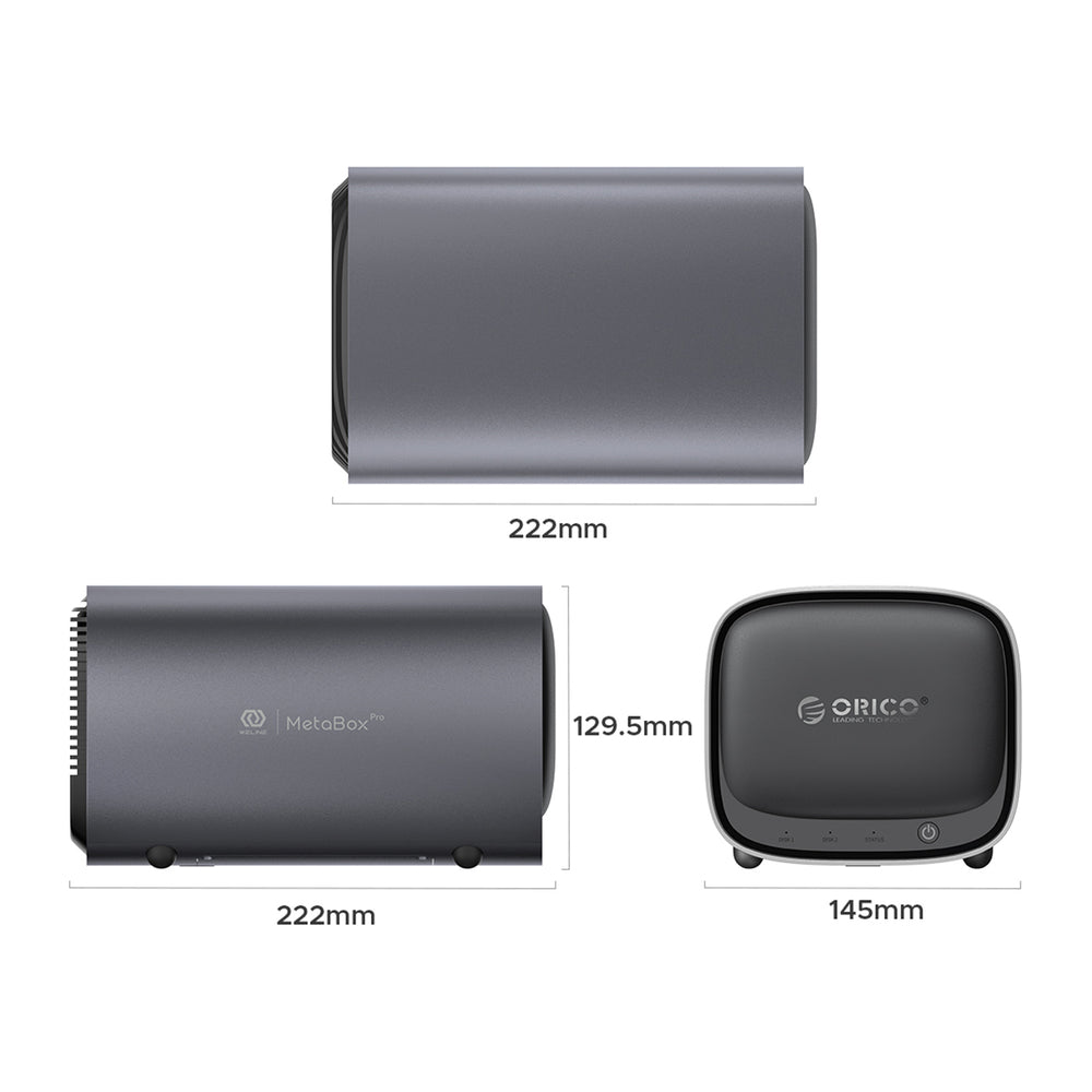 ORICO NAS MetaBox Pro Hjem netværk disk array - grå